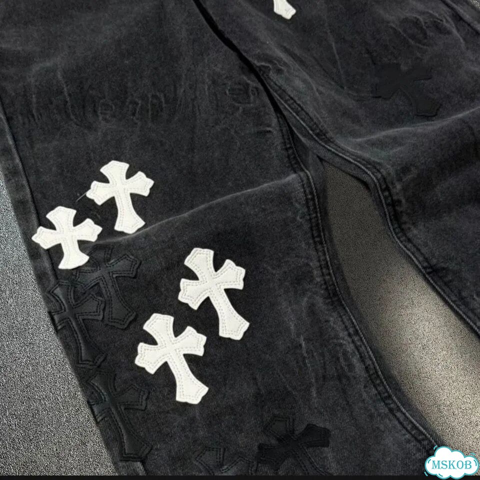 Джинсы Chrome Hearts washed Denim фото 2