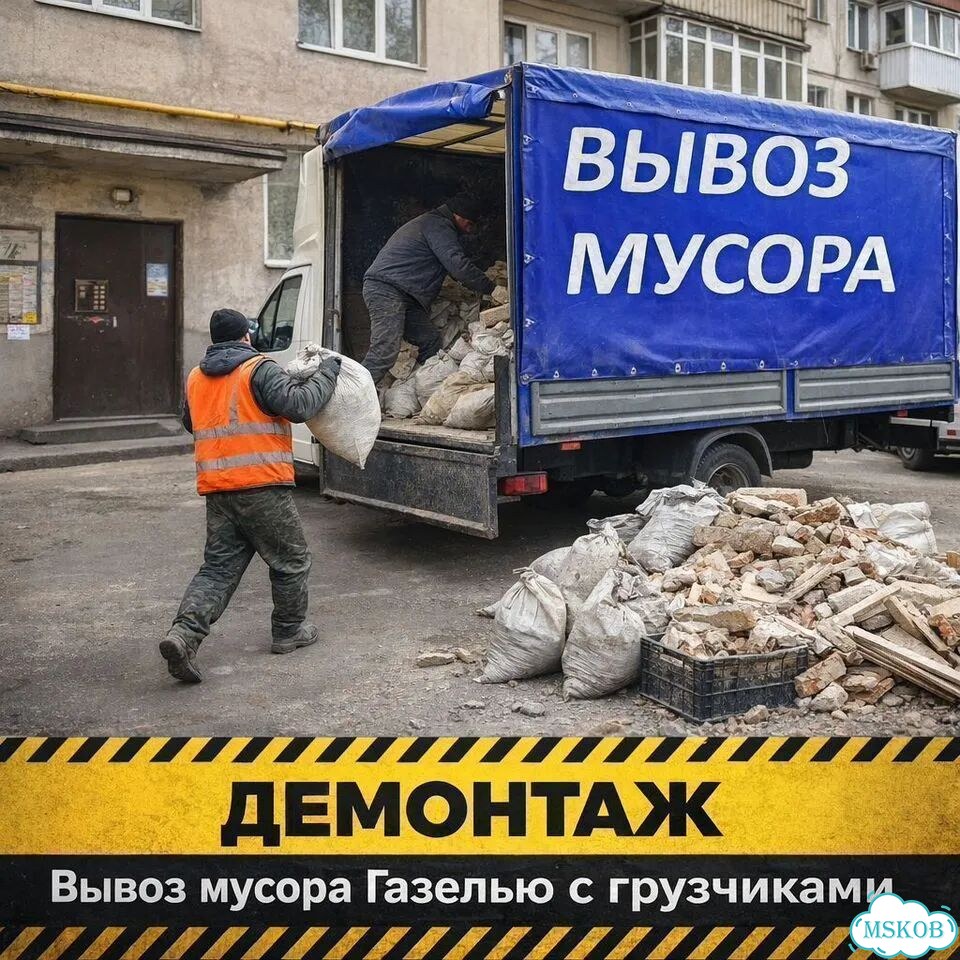 Вывоз мусора в день обращения в Авсюнино фото 8