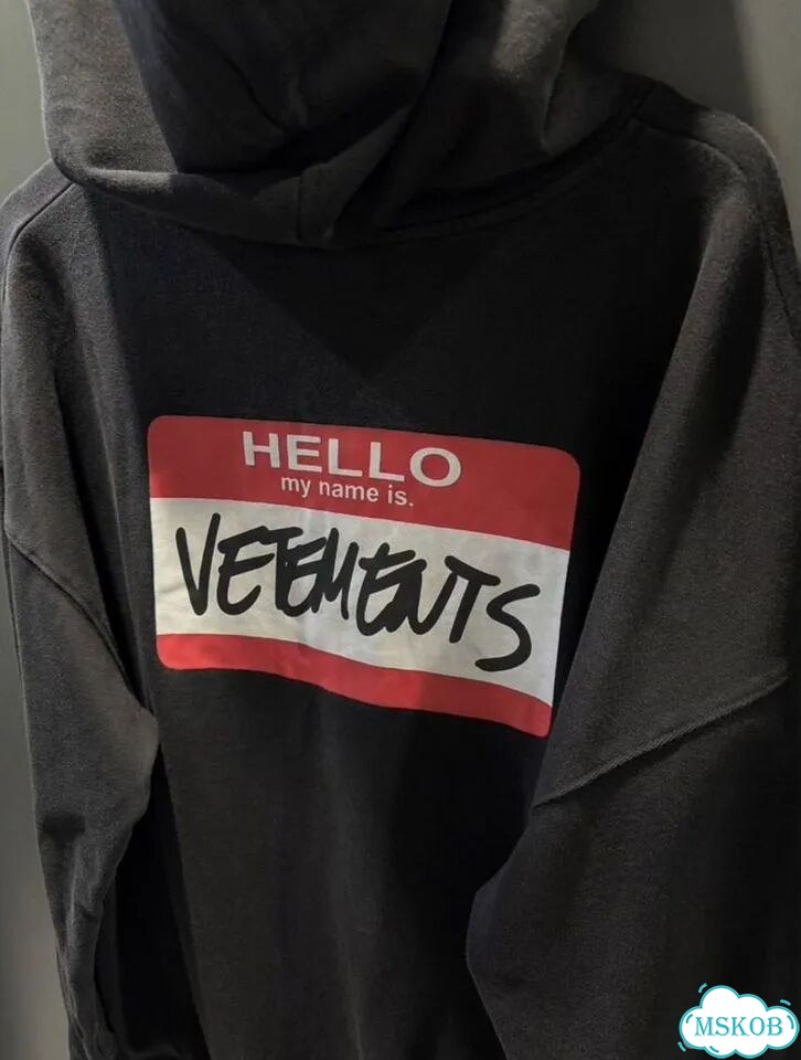 Зип Худи Vetements Hello my name is (Oversize) фото 8