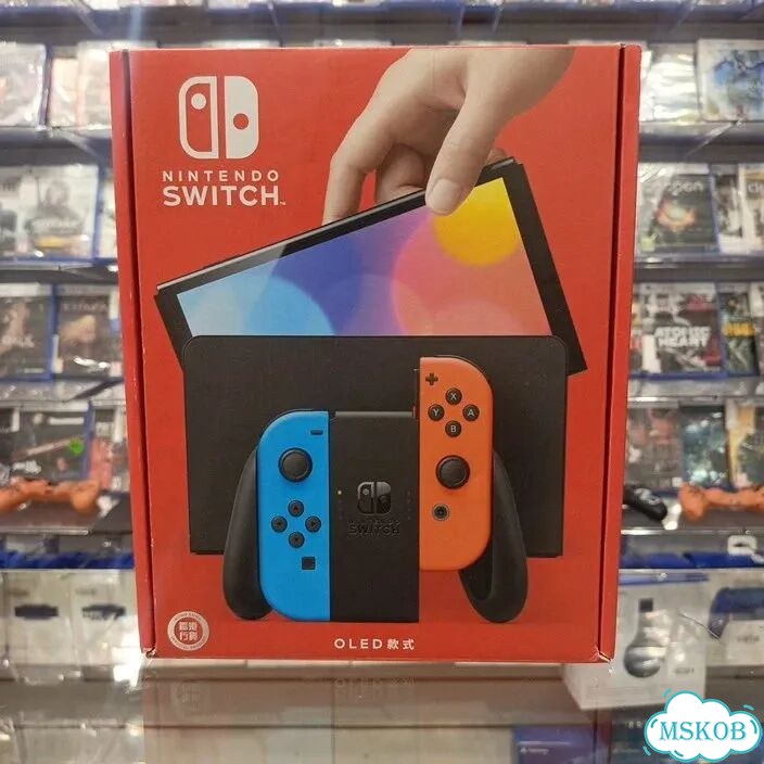 Nintendo Switch oled 64gb Neon XTJ10999090852 + 128gb новая + 20 игр установлено(SPC) фото 1