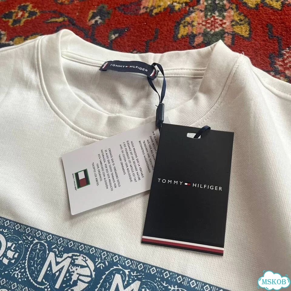 Футболка мужская tommy hilfiger белая фото 7