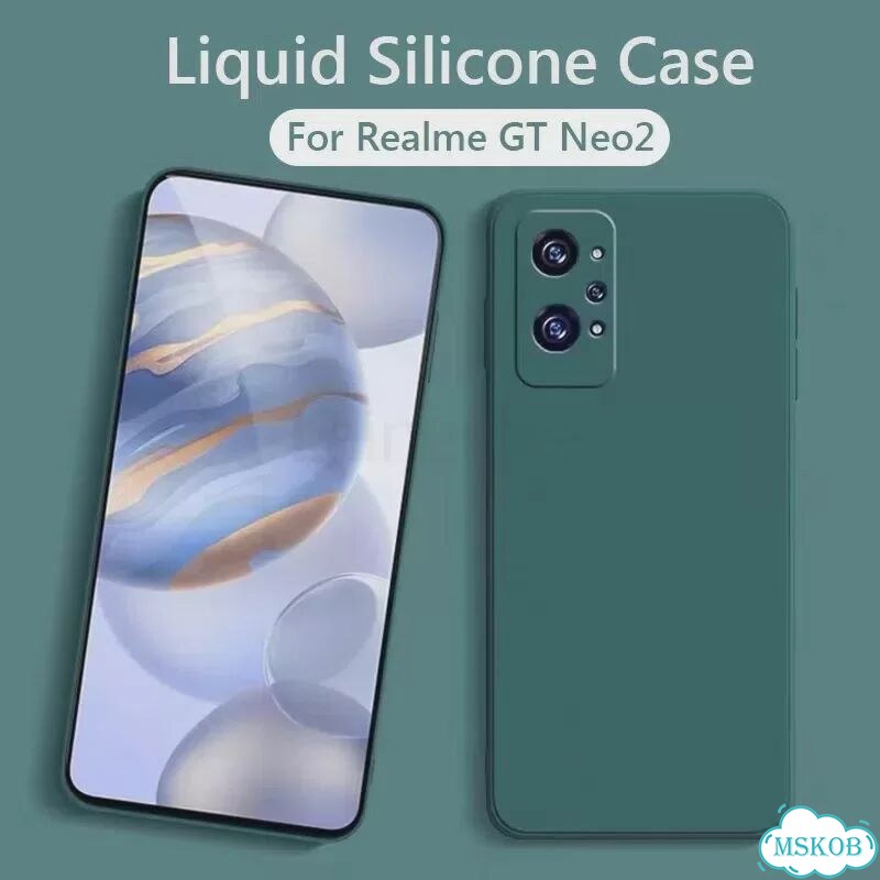 Чехол Realme GT2 Pro, Синий, жидкий силикон фото 2