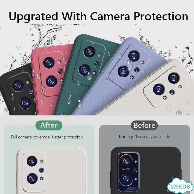 Чехол Realme GT2 Pro, Синий, жидкий силикон фото 3