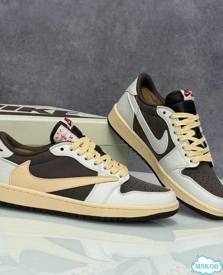 Кроссовки Nike Air Jordan 1 Low Travis Scott Люкс фото 7