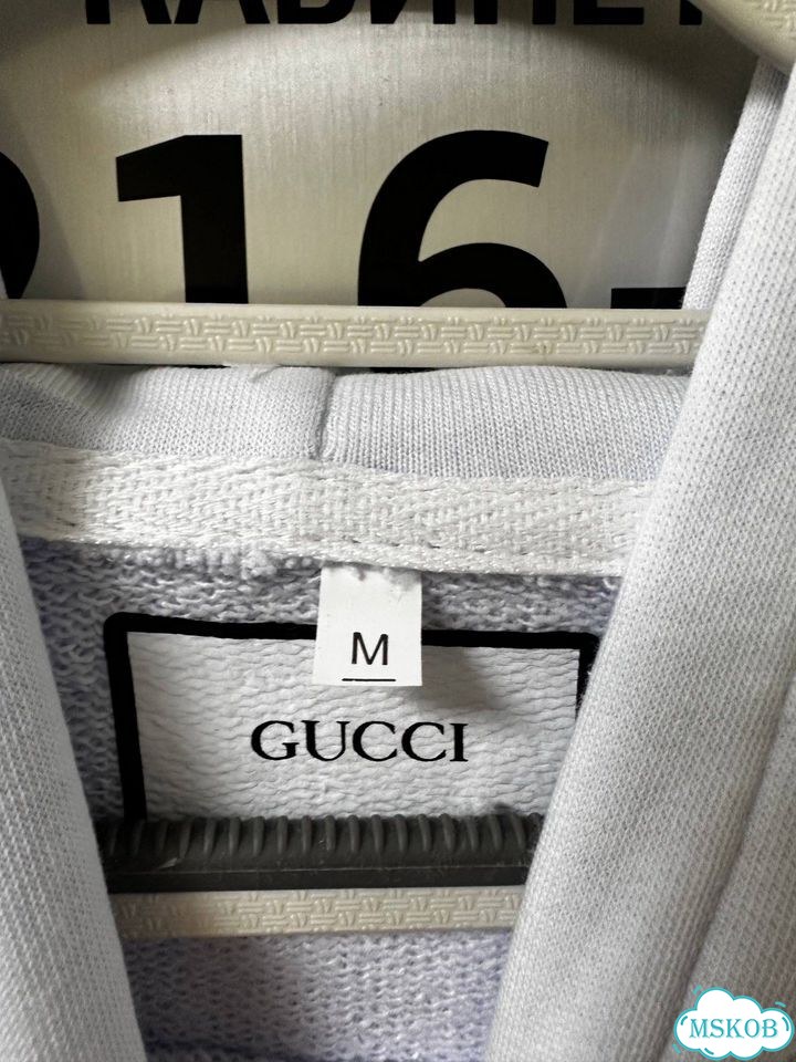 Худи gucci lamb archive белый фото 5