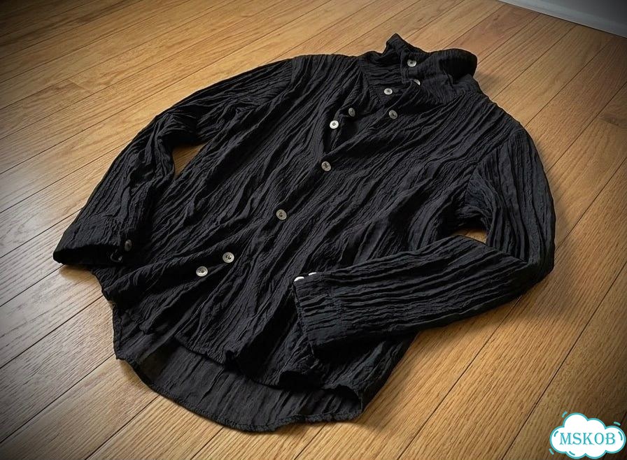 Черная рубашка y2k Rick Owens Julius Jaded London фото 1