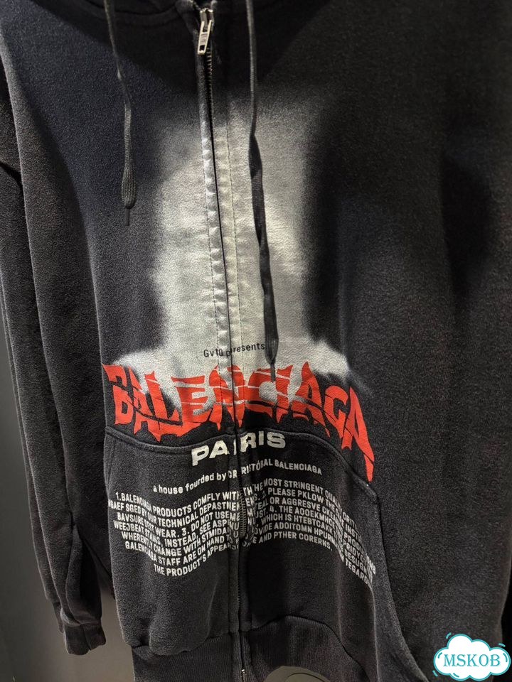 Зип худи Balenciaga оверсайз (новинка 2026) фото 6