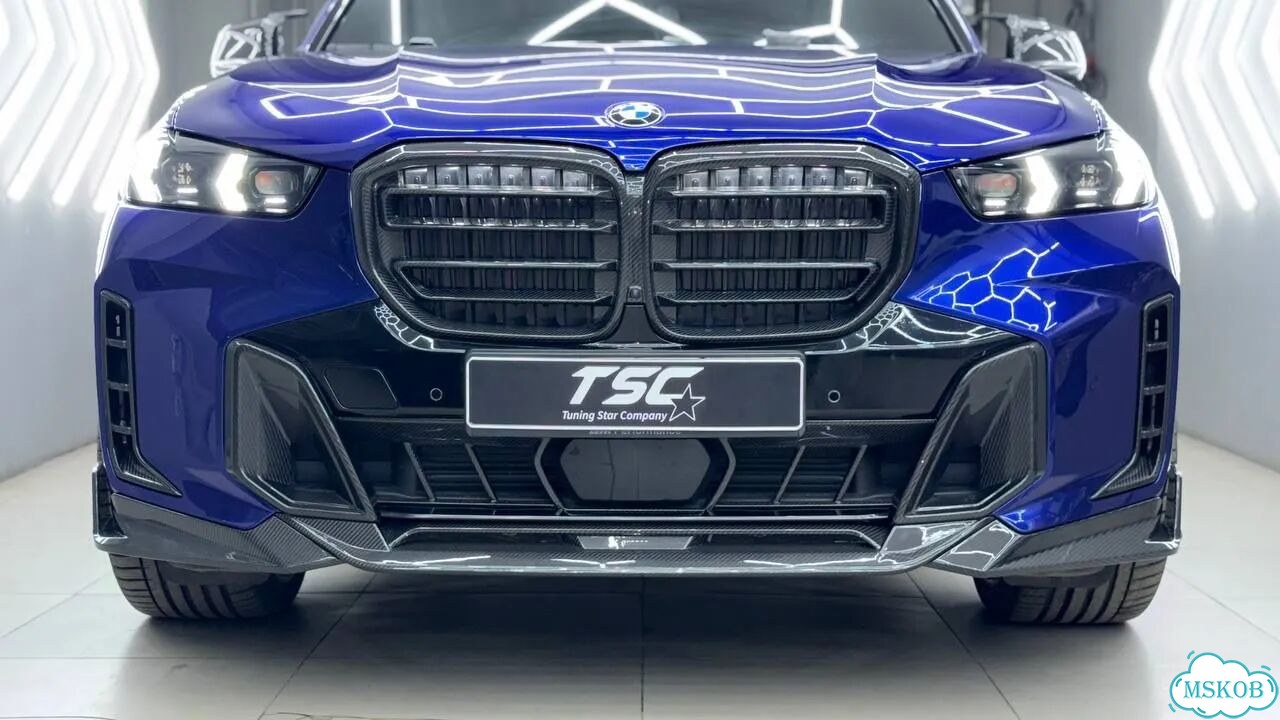 Сплиттер BMW X5 G05 LCI SQ сухой карбон фото 1