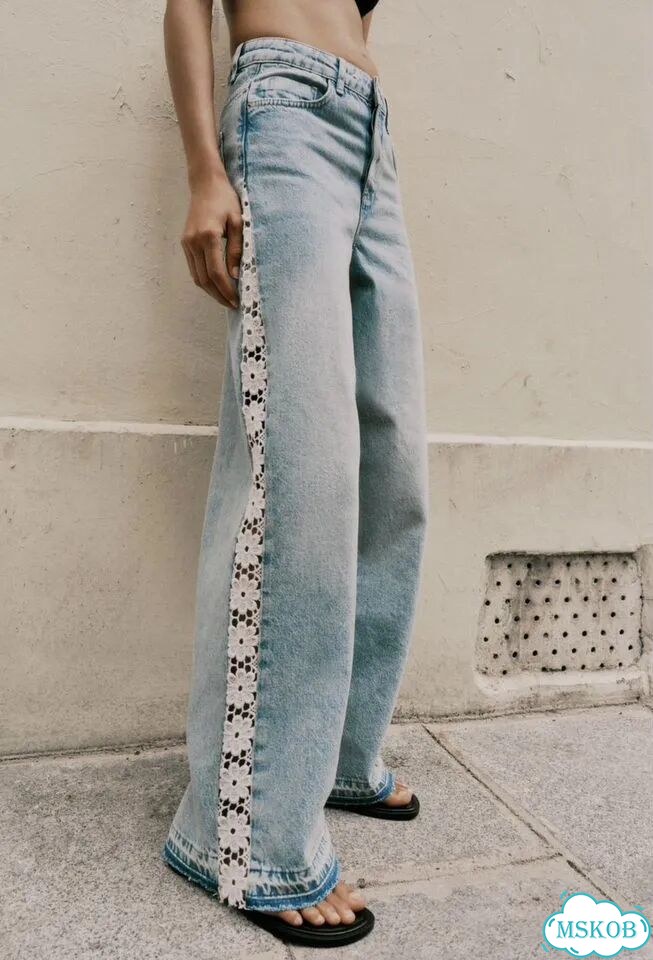 Джинсы zara 38 широкие фото 3