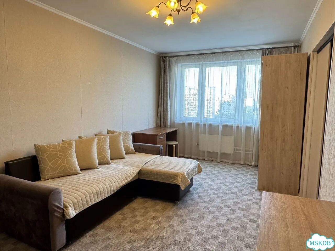 1-к. квартира, 43 м², 13/25 эт. фото 2