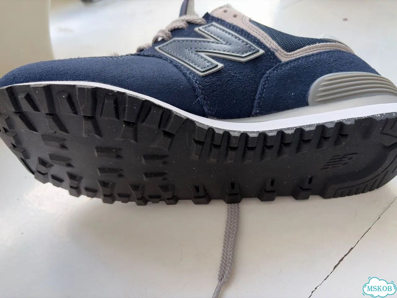 New balance 574 deep blue Оригинал фото 6