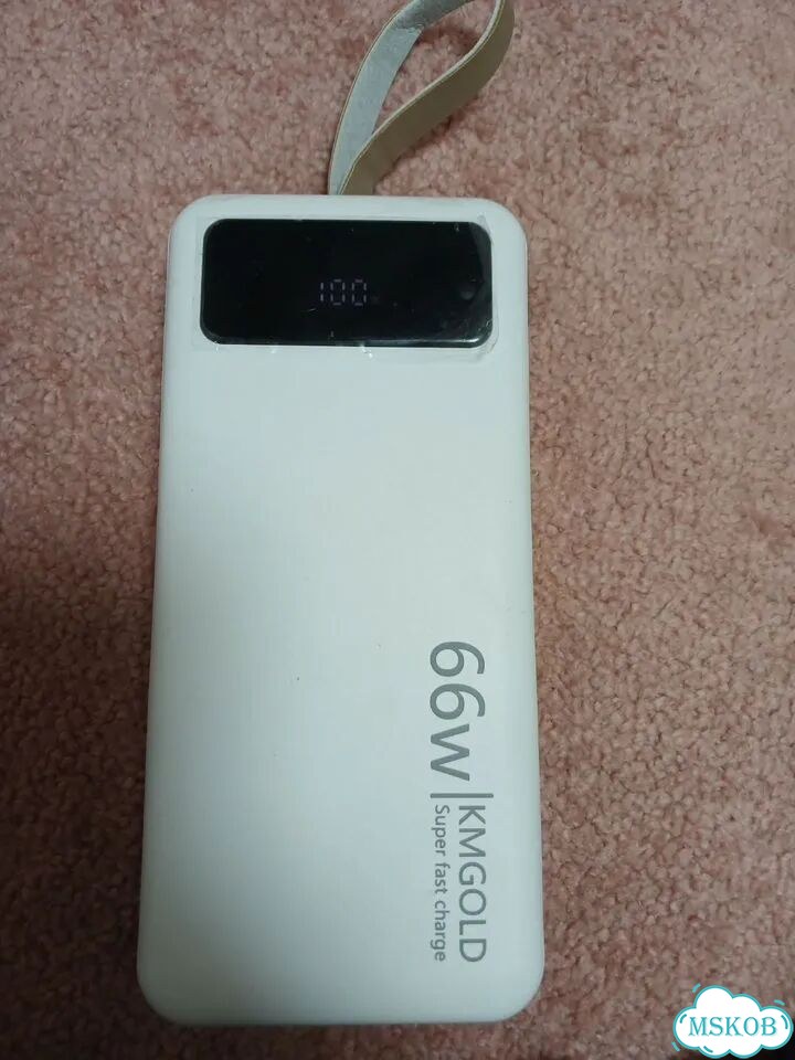 Powerbank KM gold 50000 66W фото 1
