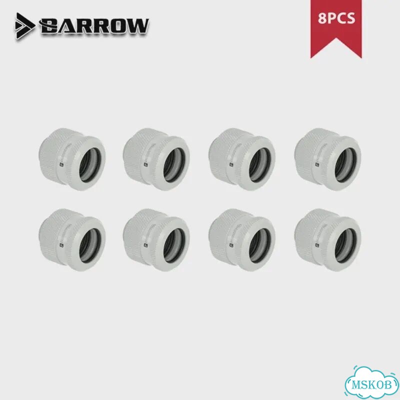 Barrow tykn-K V4 Фитинги для жесткой трубки G1/4 Silver 4pcs, OD16mm фото 4