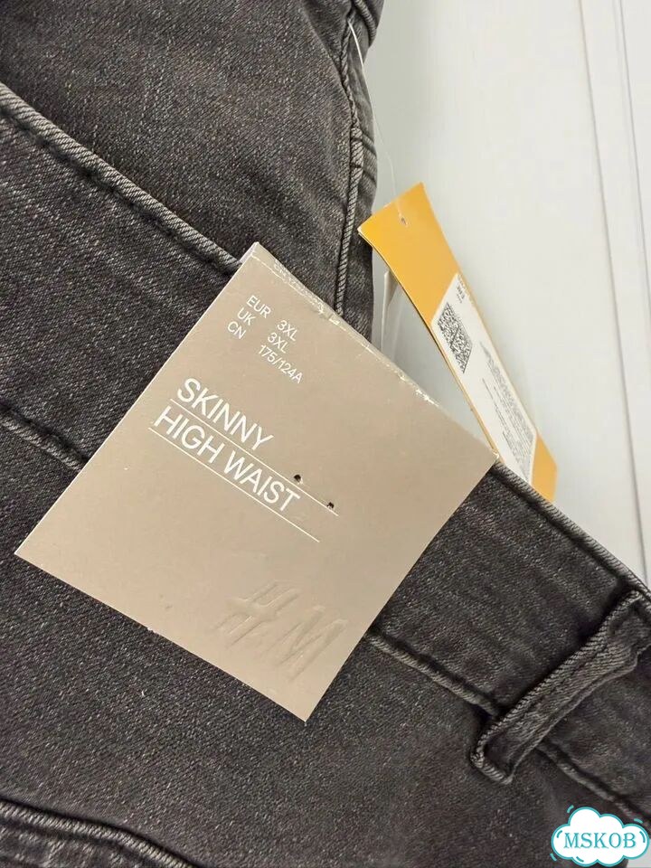 Новые джинсы h&m 3xl высокая талия фото 3
