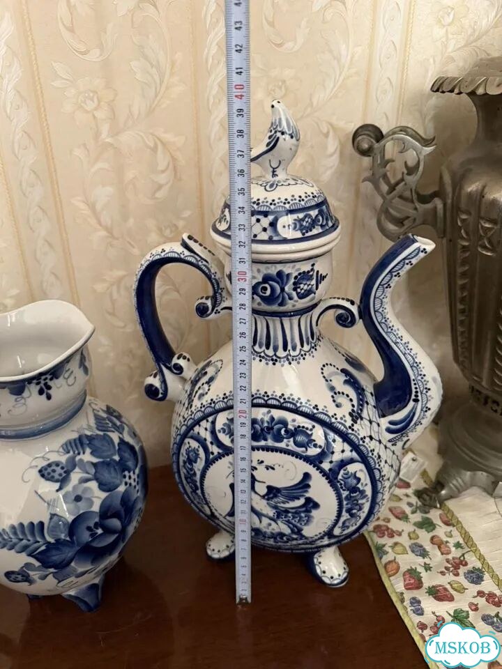 Ваза гжель СССР фото 2