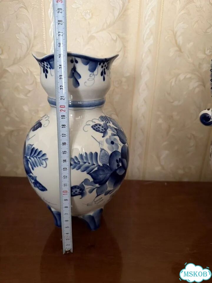 Ваза гжель СССР фото 4