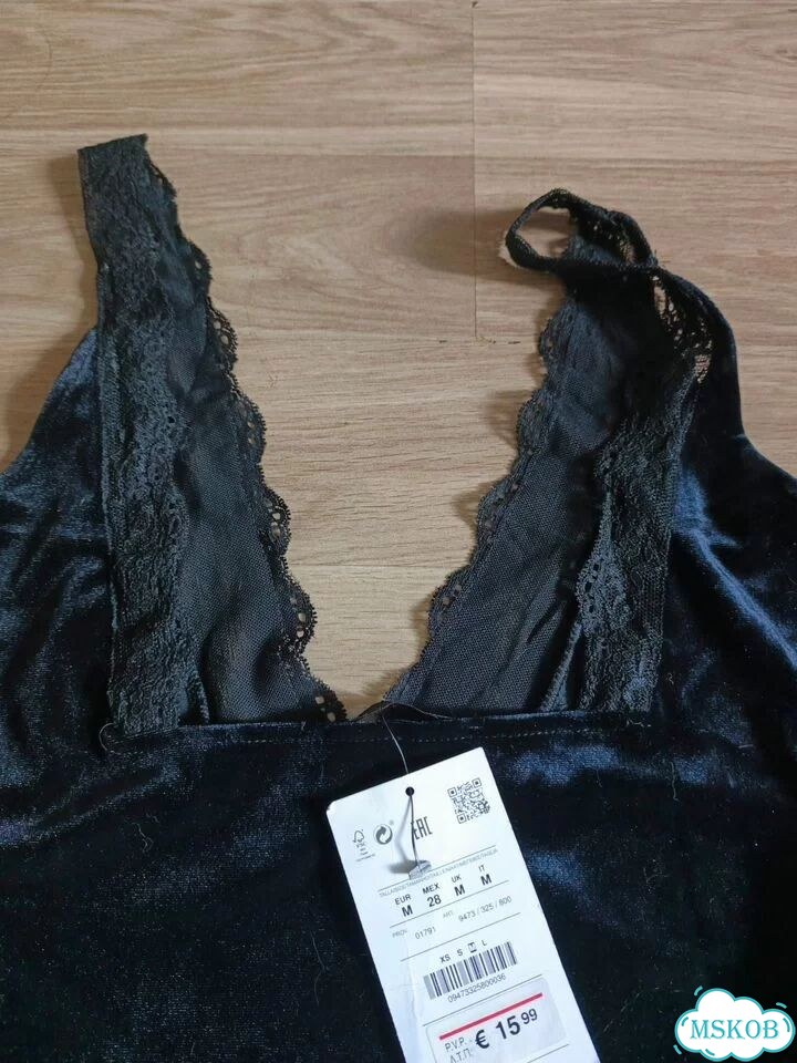 Боди бархатное pull&bear фото 3