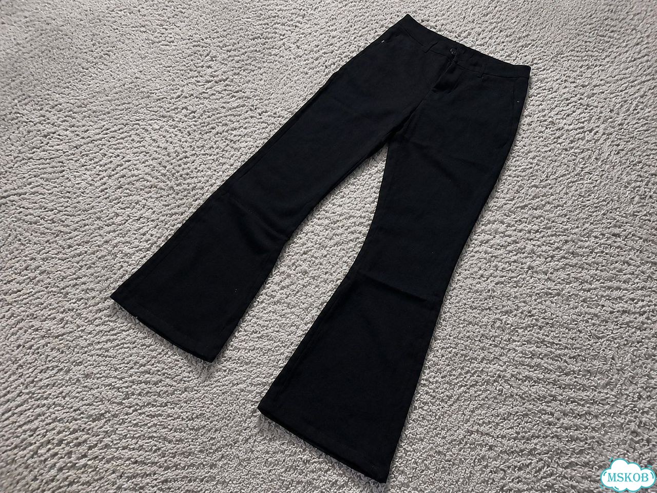 Джинсы zara клёш flared чёрные фото 2