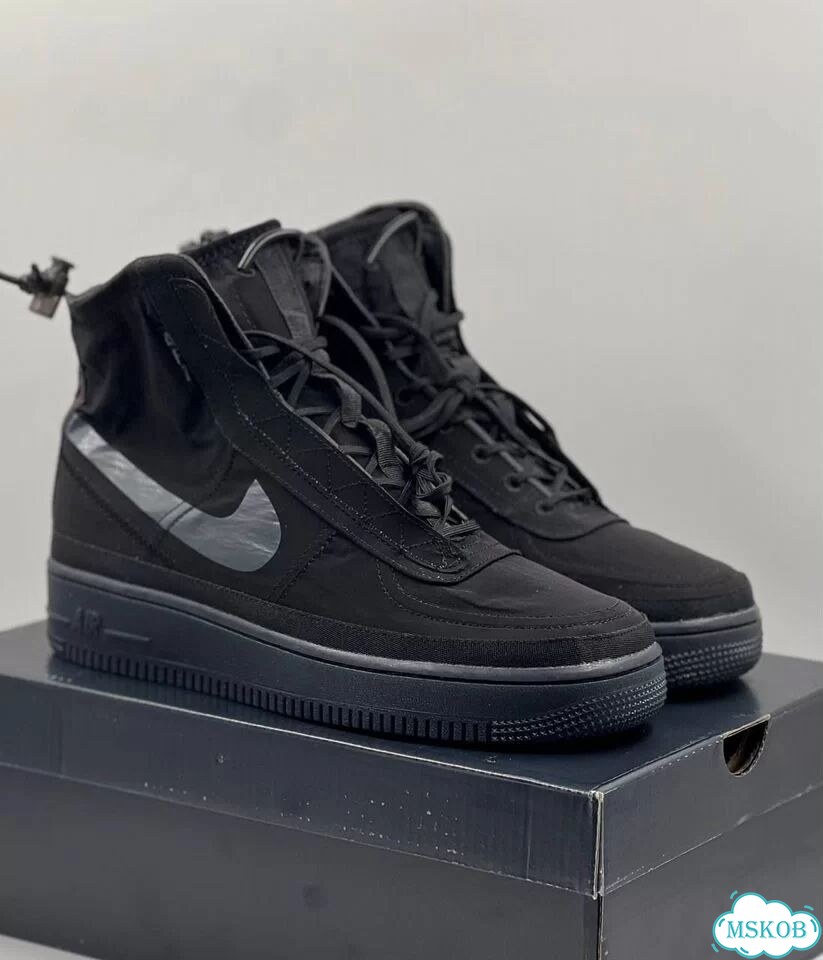 Nike Air Force 1 High Shell Black фото 1