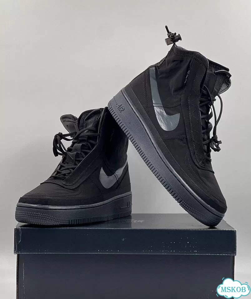 Nike Air Force 1 High Shell Black фото 3