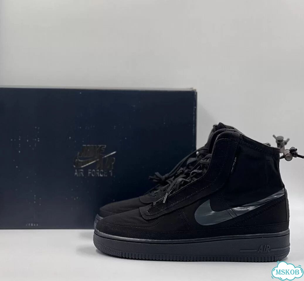 Nike Air Force 1 High Shell Black фото 5