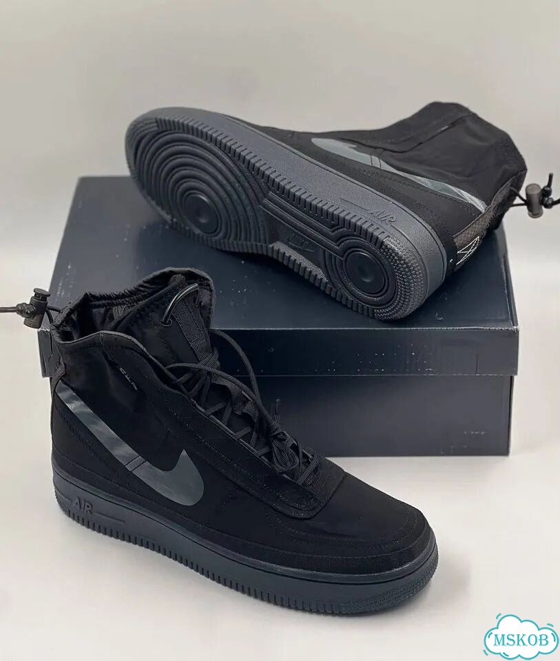Nike Air Force 1 High Shell Black фото 7