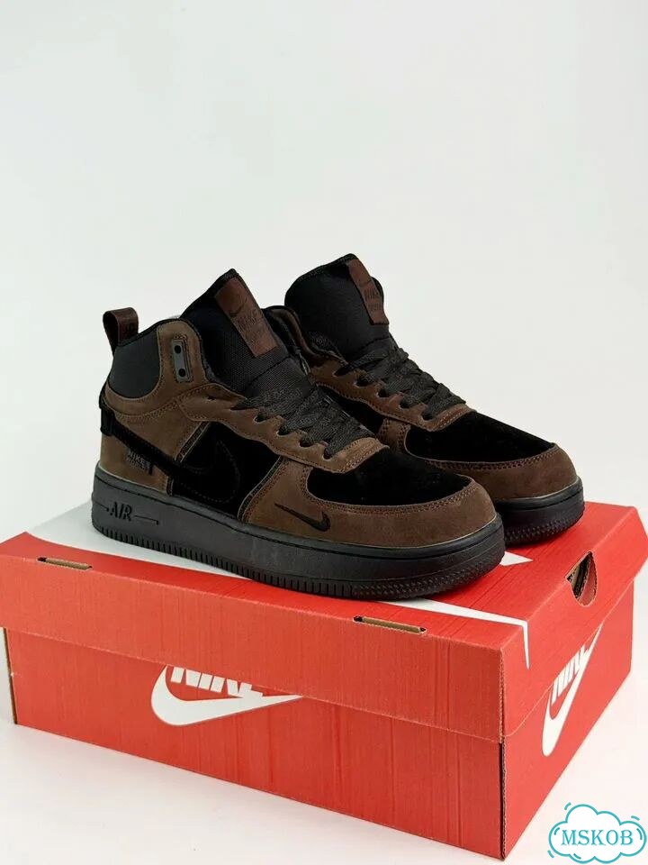 Nike Air Force 1 High Brown Black фото 1