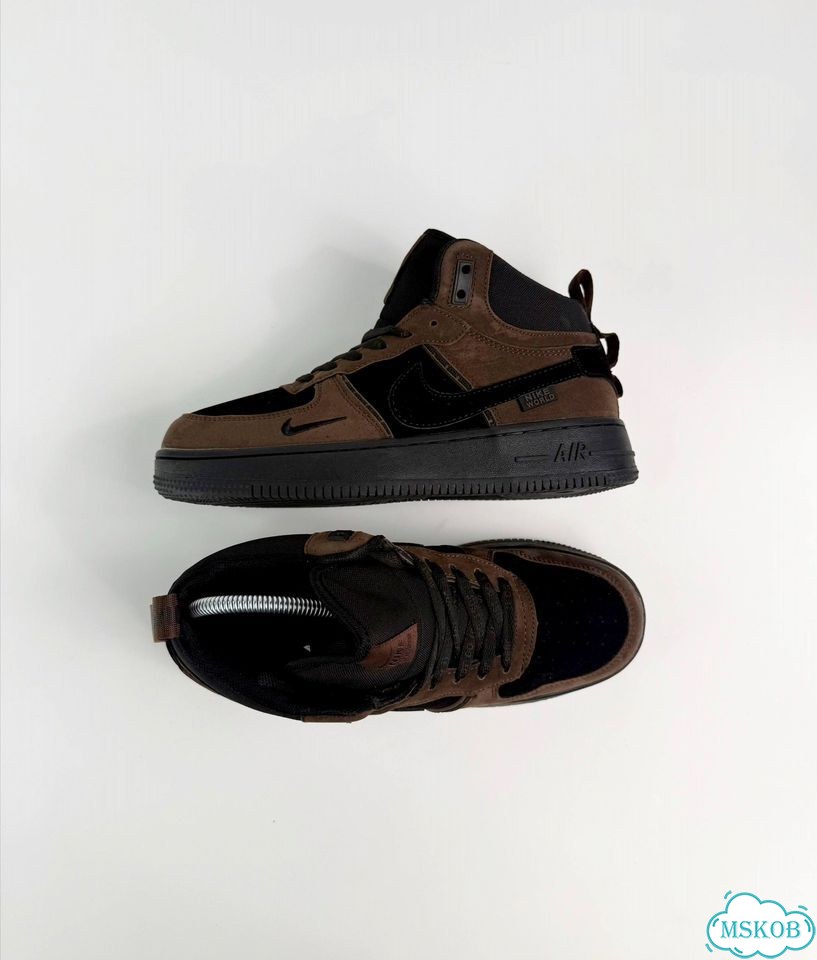 Nike Air Force 1 High Brown Black фото 2