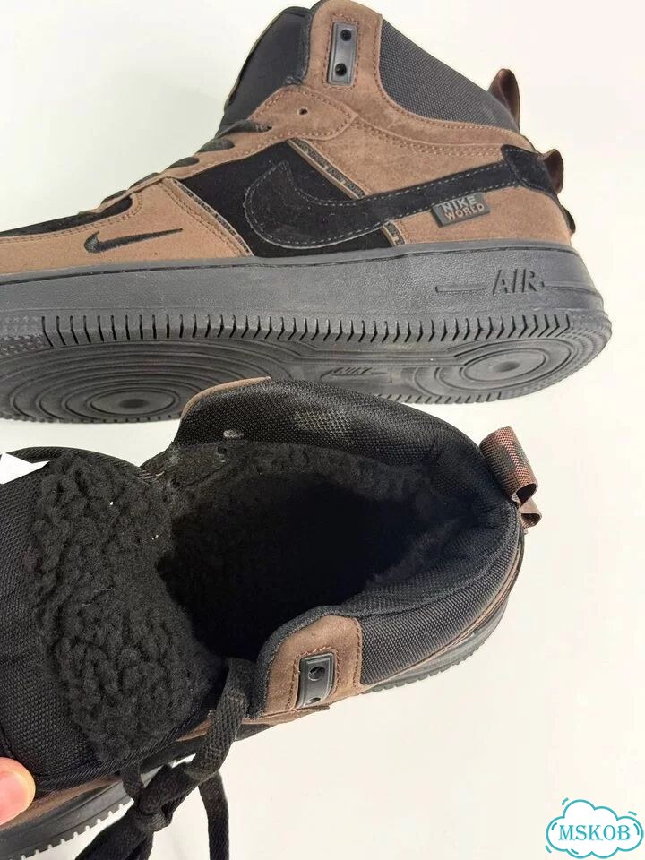 Nike Air Force 1 High Brown Black фото 3