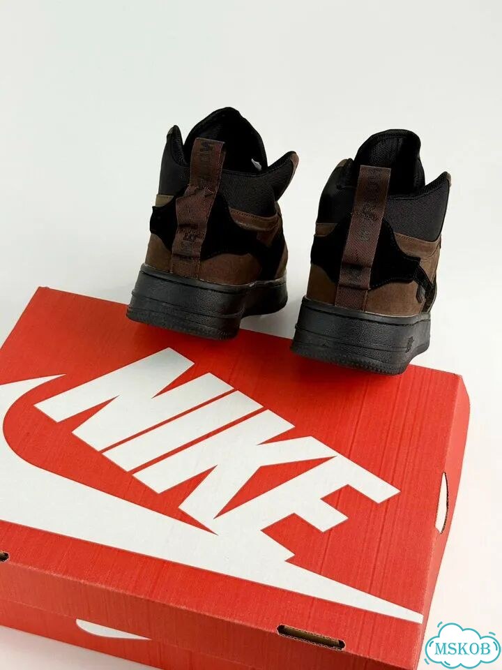 Nike Air Force 1 High Brown Black фото 4