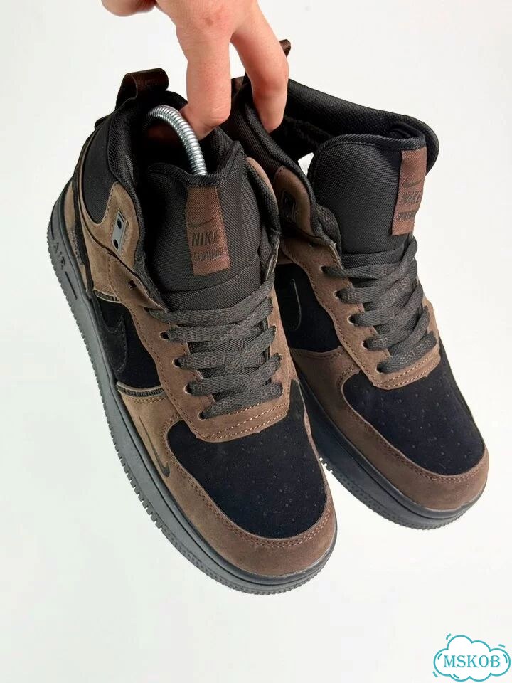 Nike Air Force 1 High Brown Black фото 5