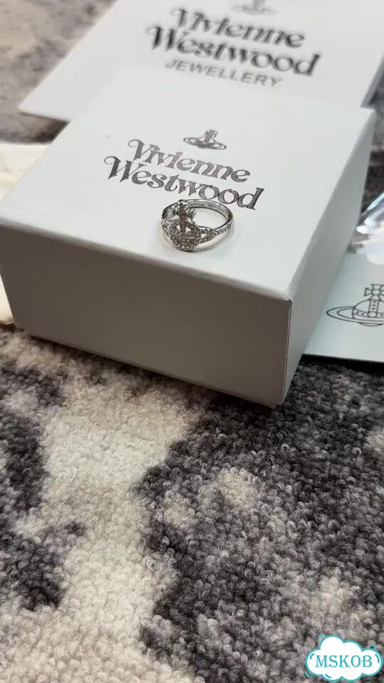 Кольцо Vivienne Westwood блестящий сатурн ss26 фото 1