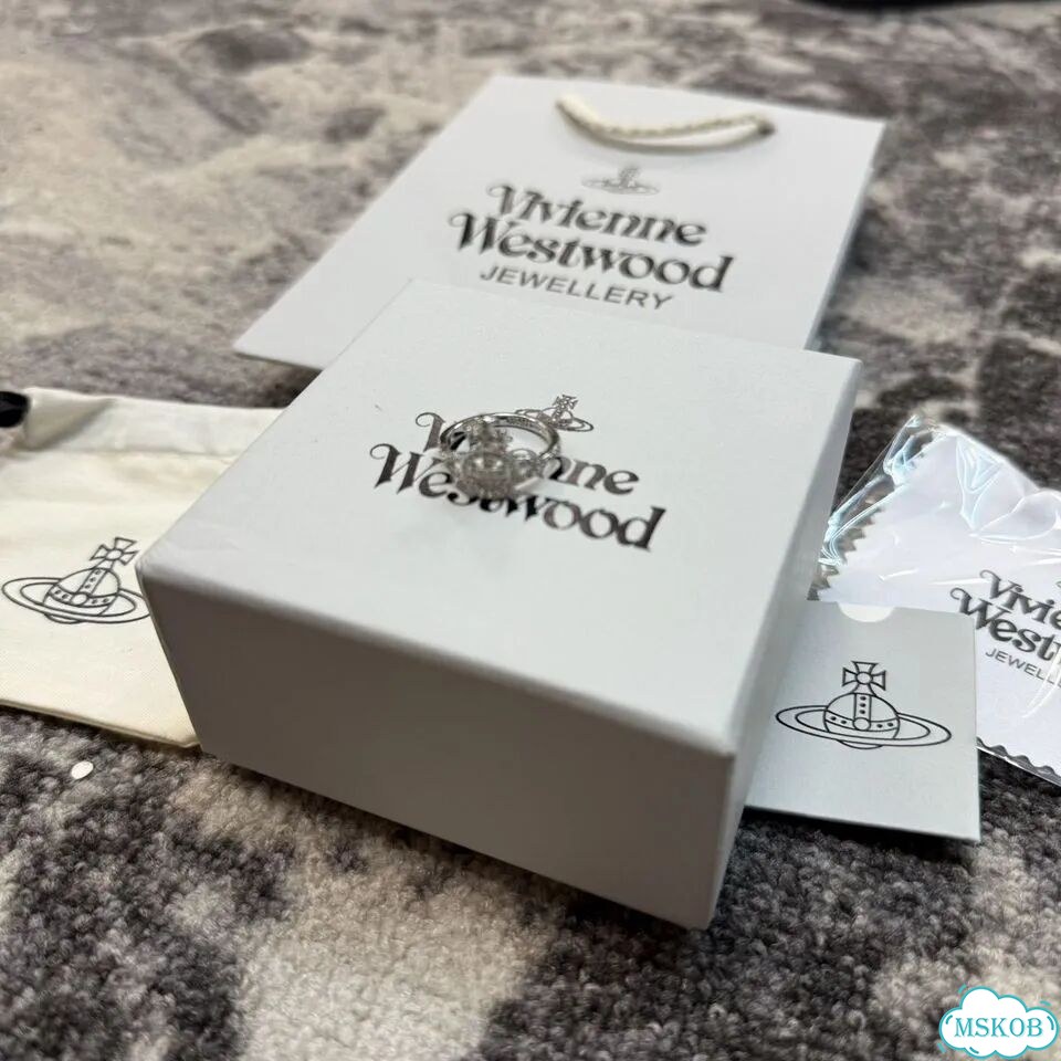 Кольцо Vivienne Westwood блестящий сатурн ss26 фото 10