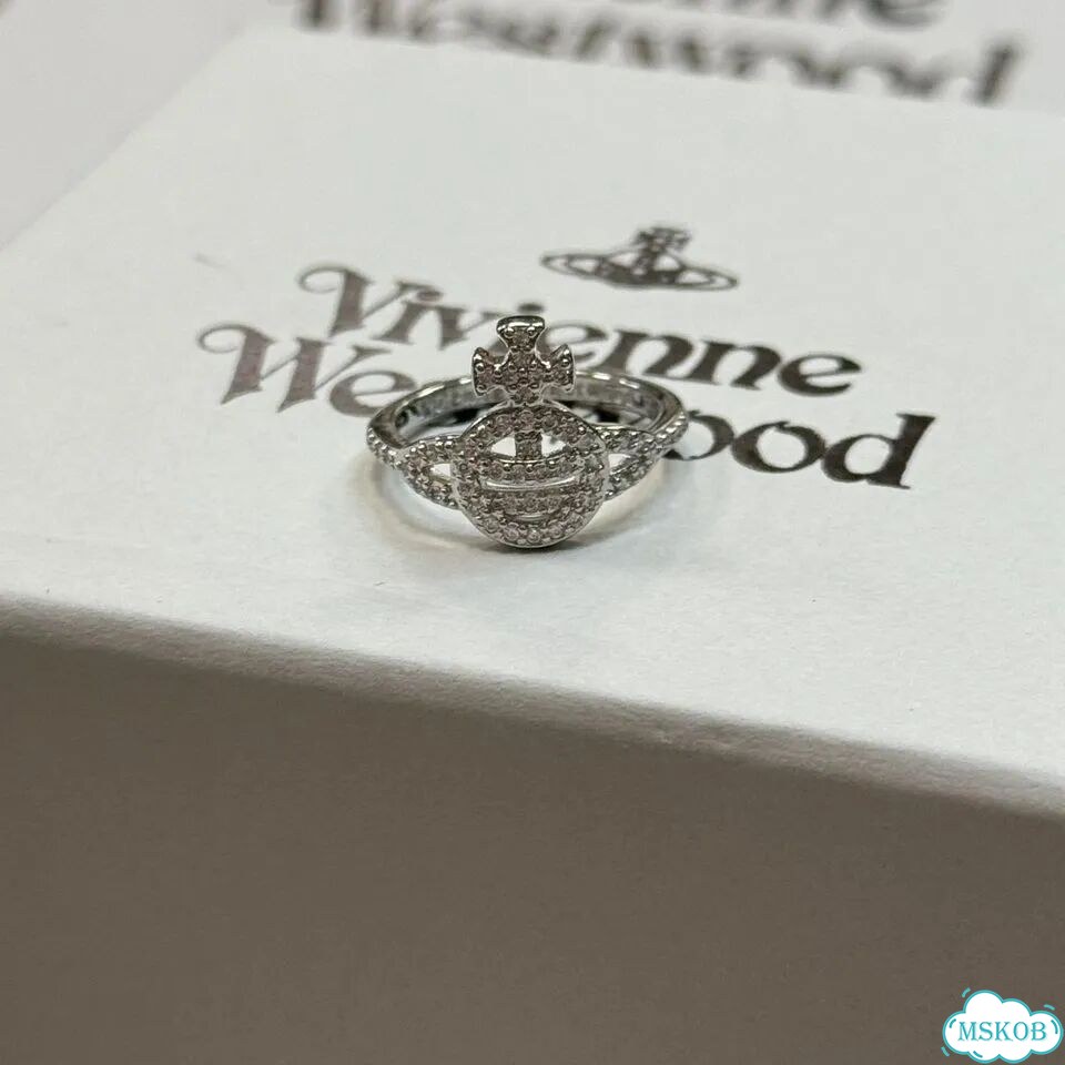 Кольцо Vivienne Westwood блестящий сатурн ss26 фото 2