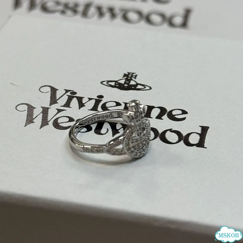 Кольцо Vivienne Westwood блестящий сатурн ss26 фото 5