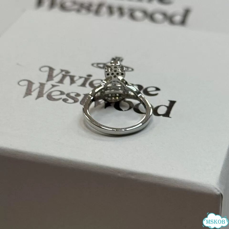 Кольцо Vivienne Westwood блестящий сатурн ss26 фото 6