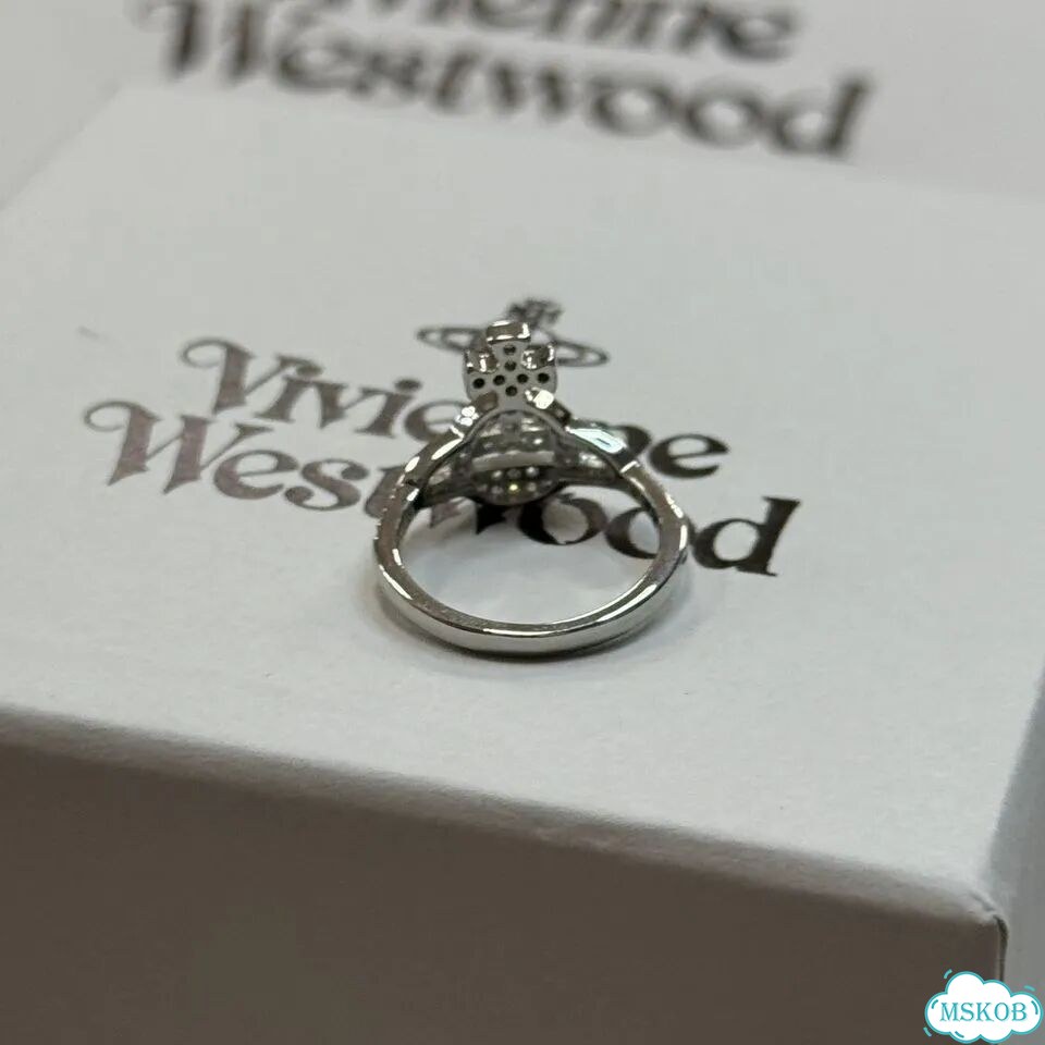 Кольцо Vivienne Westwood блестящий сатурн ss26 фото 7