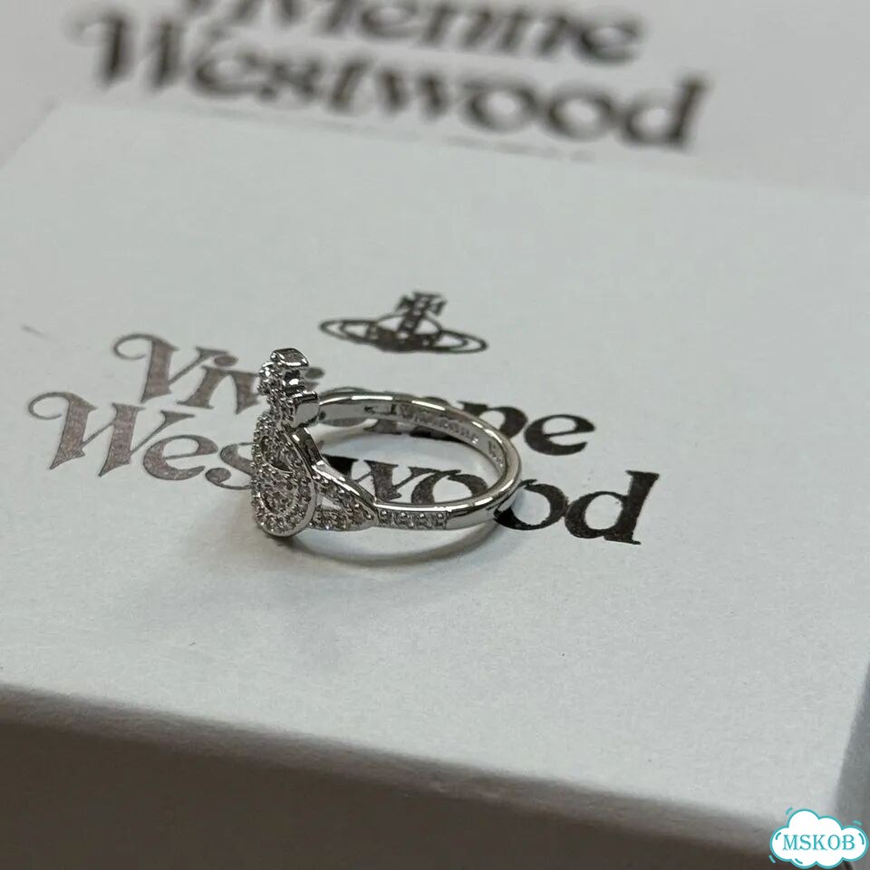 Кольцо Vivienne Westwood блестящий сатурн ss26 фото 8