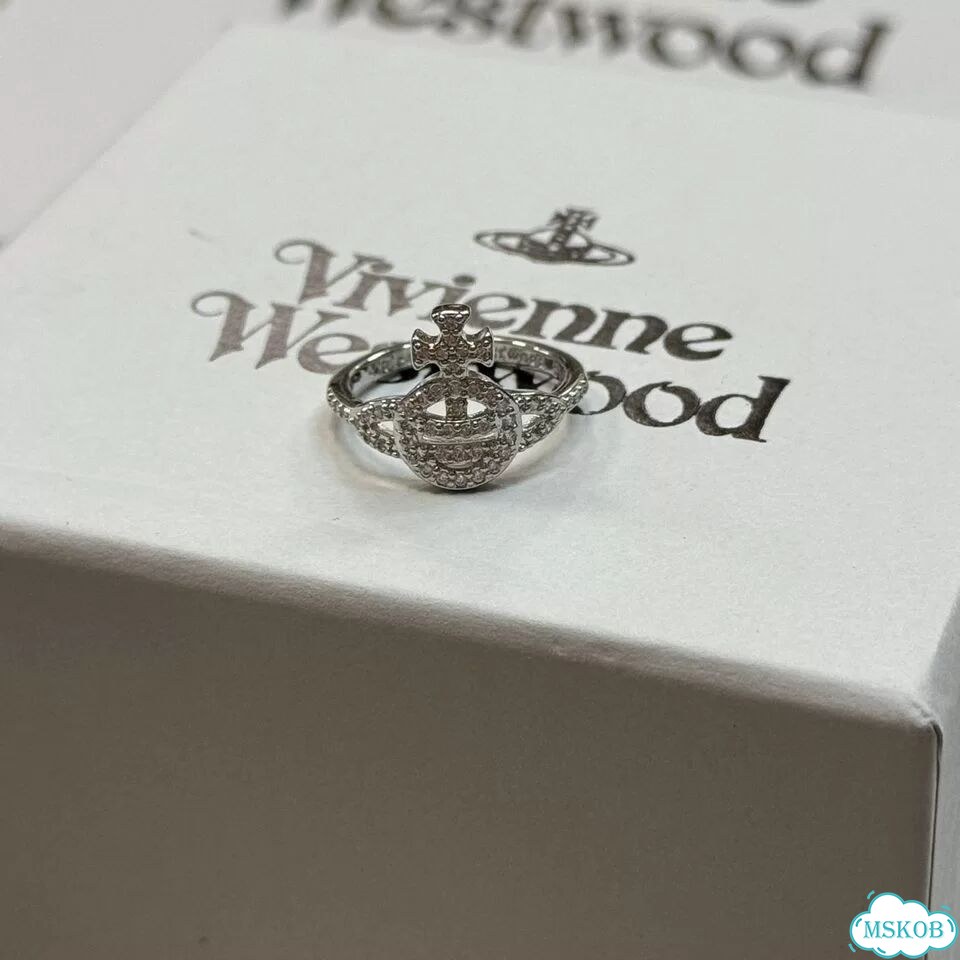 Кольцо Vivienne Westwood блестящий сатурн ss26 фото 9