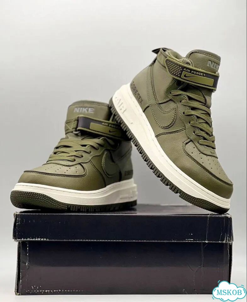 Nike Air Force 1 Boot с мехом Green фото 1