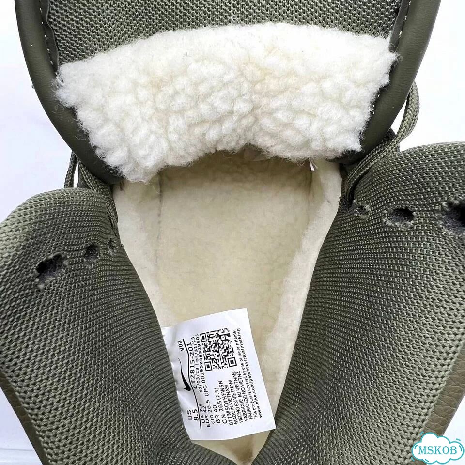 Nike Air Force 1 Boot с мехом Green фото 4
