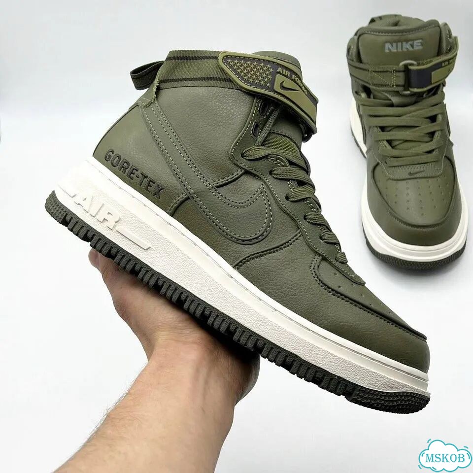 Nike Air Force 1 Boot с мехом Green фото 5