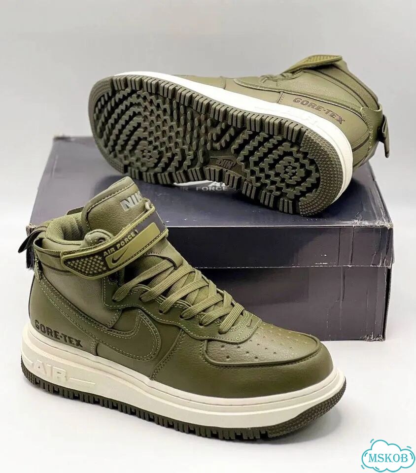 Nike Air Force 1 Boot с мехом Green фото 7