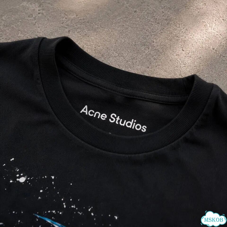 Футболка Acne Studios Andromeda черная хайп фото 4