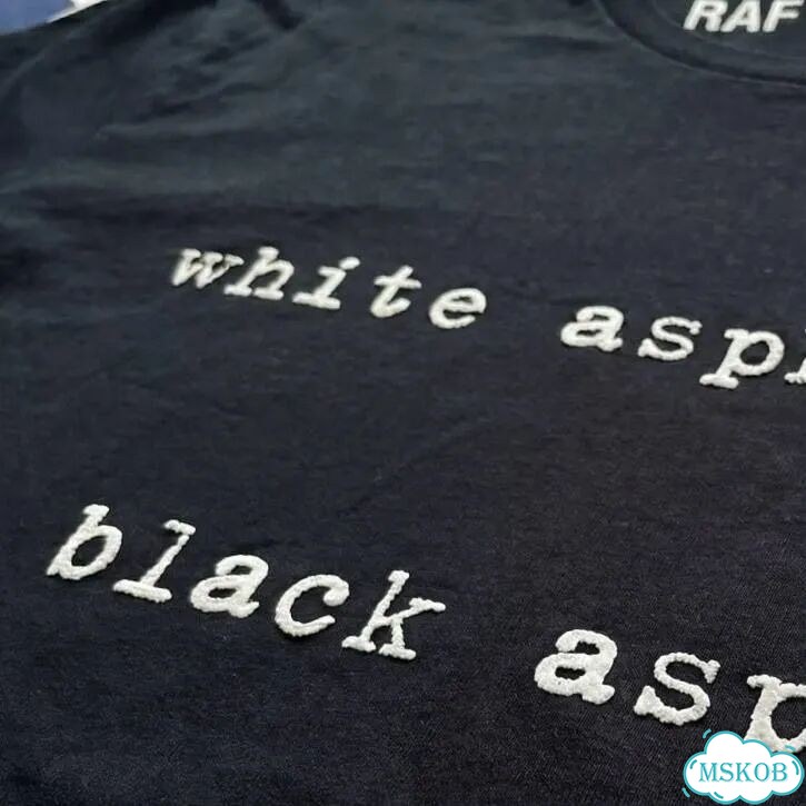 Лонгслив Raf Simons white & black asphalt фото 6