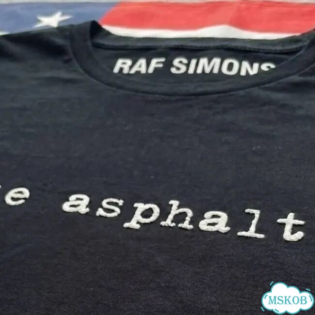 Лонгслив Raf Simons white & black asphalt фото 7