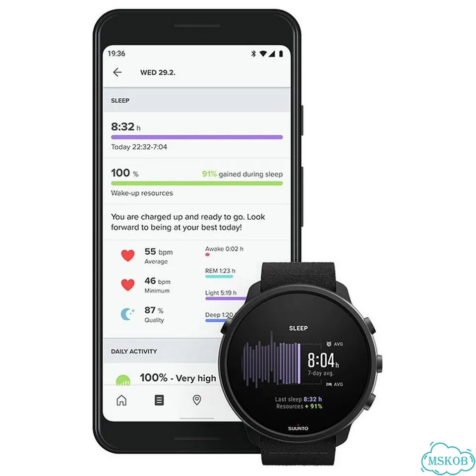 Suunto 7 matte black titanium, Часы, black titanium фото 5