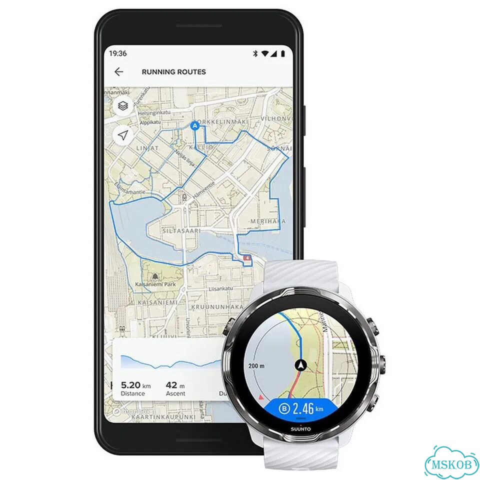 Suunto 7 white burgundy, Часы, white burgundi фото 5