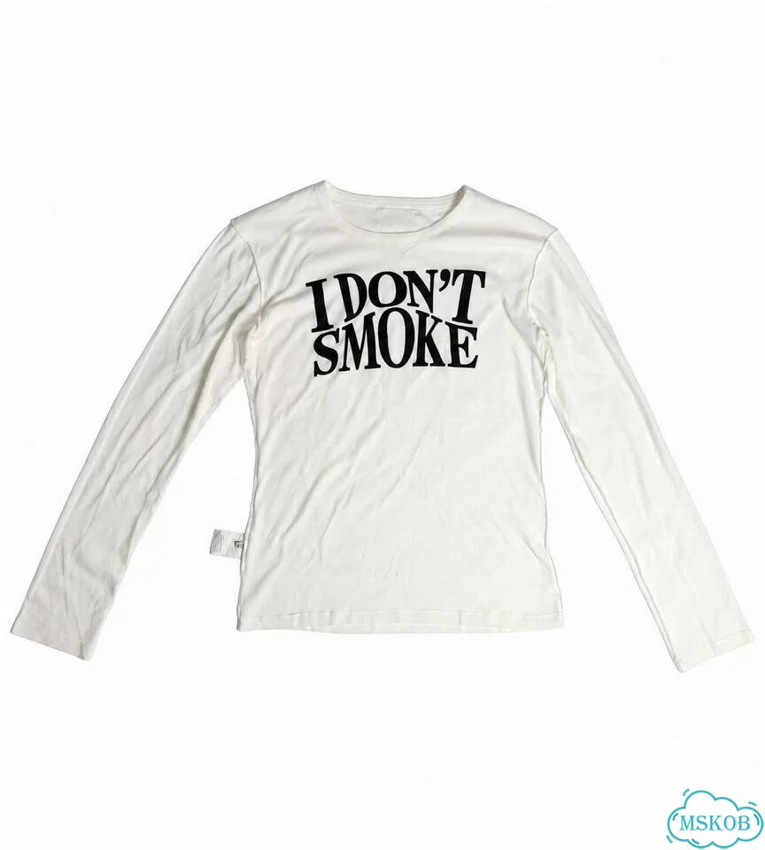AW06 MM6 Long Sleeve 'I don't Smoke' фото 1
