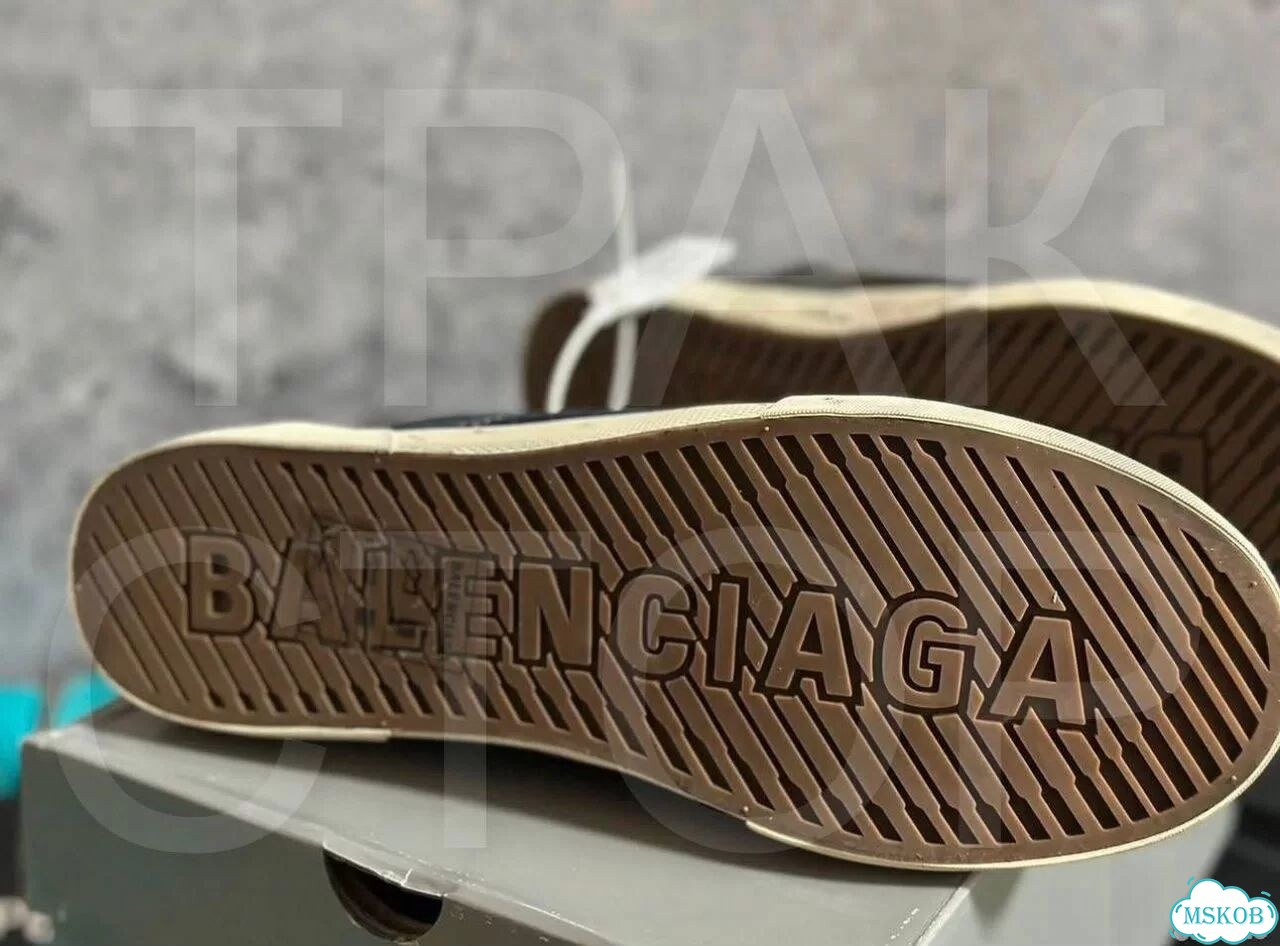 Кеды balenciaga paris jeans high фото 7